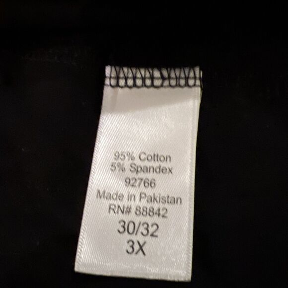 Roamans Black Camisole Top w/ Adjustable Straps - Size 3XL 30/32 - Picture 4 of 7